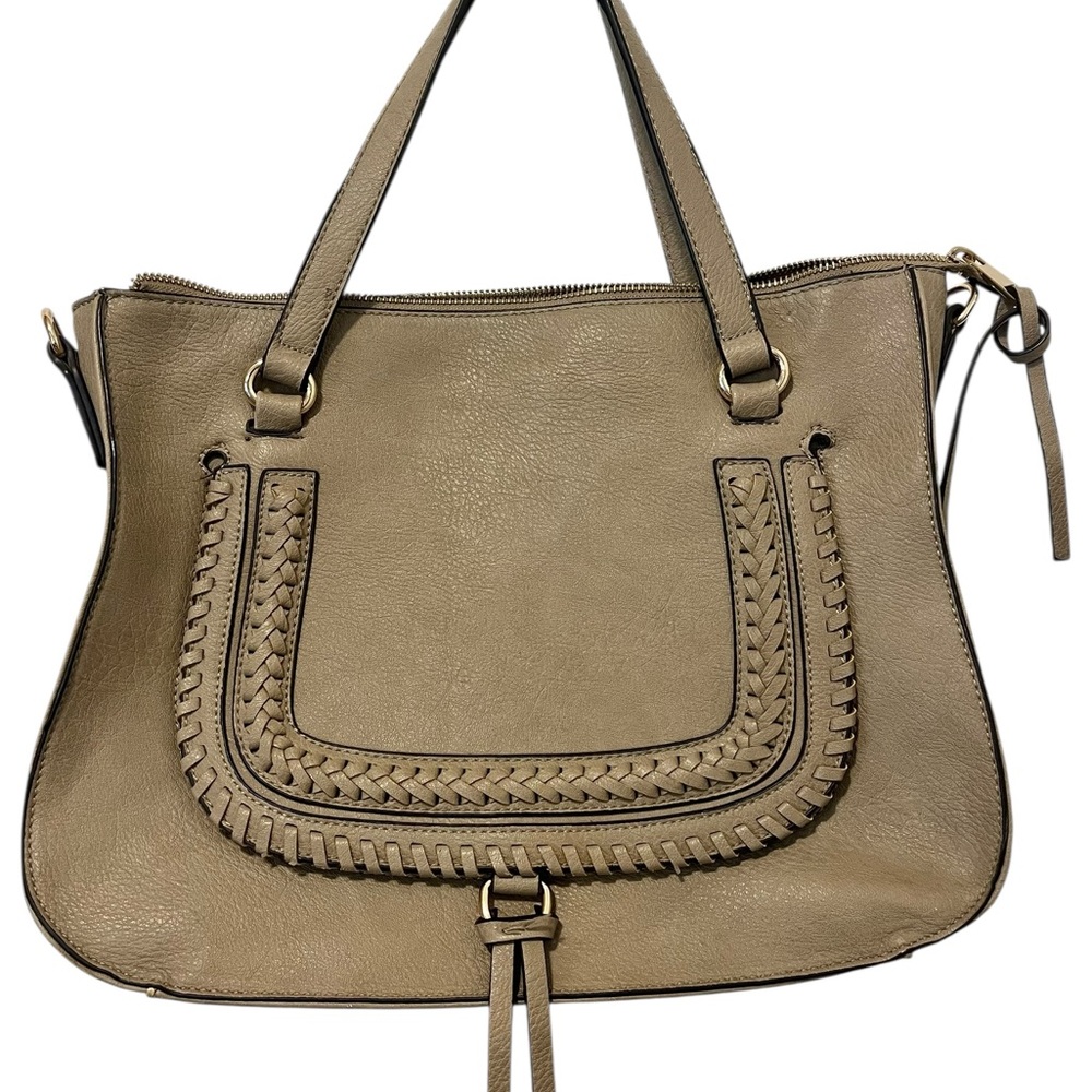 Sole Society Dustin Tan large satchel tote purse, large tan purse
